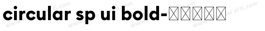 circular sp ui bold字体转换